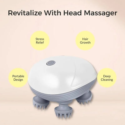 Best Sellers, Body Massager, Gadget, Health and Personal Care, Personal Hygiene and Care Smart Electric Scalp Massager – Portable Wireless Head Relaxation & Hair Stimulation Tool