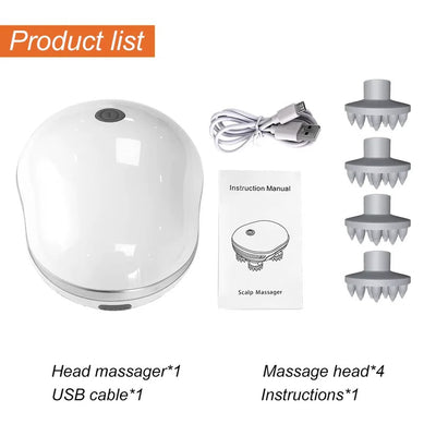 Best Sellers, Body Massager, Gadget, Health and Personal Care, Personal Hygiene and Care Smart Electric Scalp Massager – Portable Wireless Head Relaxation & Hair Stimulation Tool